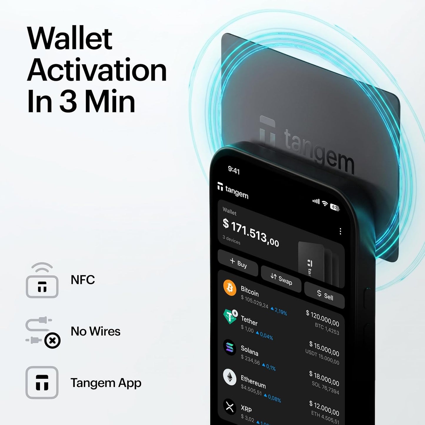 TANGEM Paquete de 2 Carteras - Cartera Segura para Criptomonedas -...