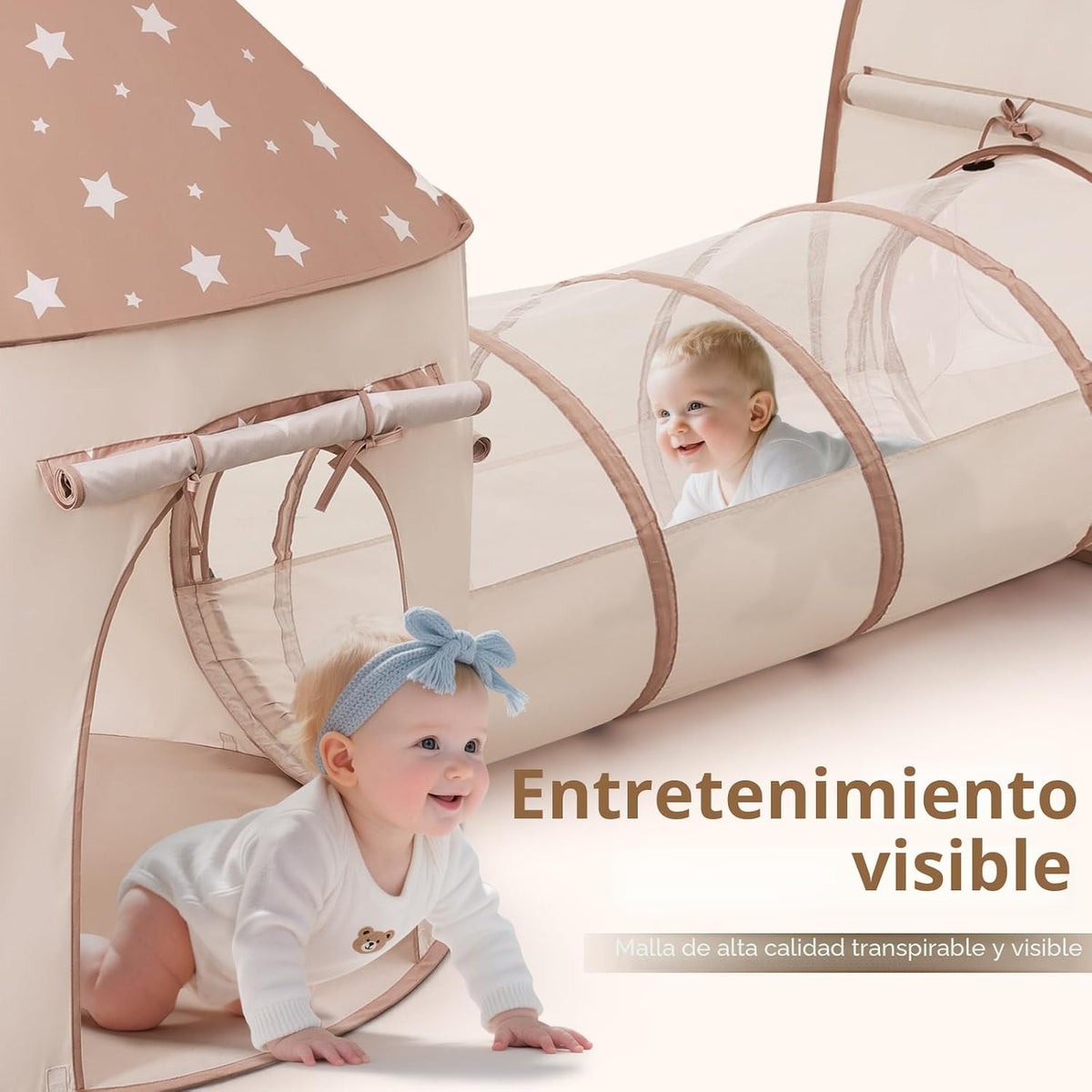 Sumbababy Tienda de campaña para niños con túnel de gateo: pozo de...