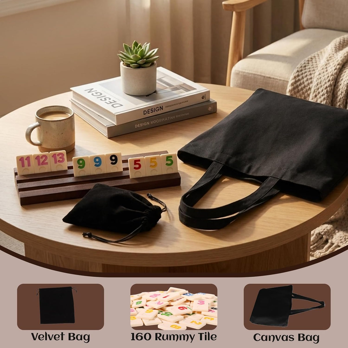 Wahartoly Juego de Cubos Rummy Original - Juego de Cubos Rummy para...