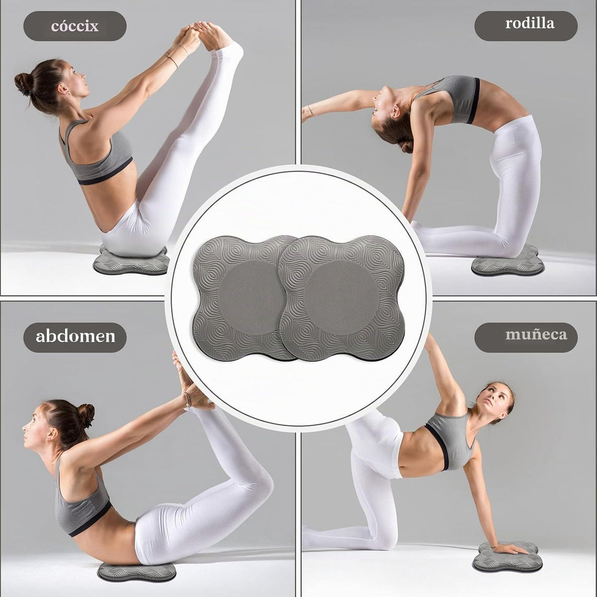 MBKHFLL Paquete de 2 Cojines de Yoga para Rodillas y Codos - Espuma...