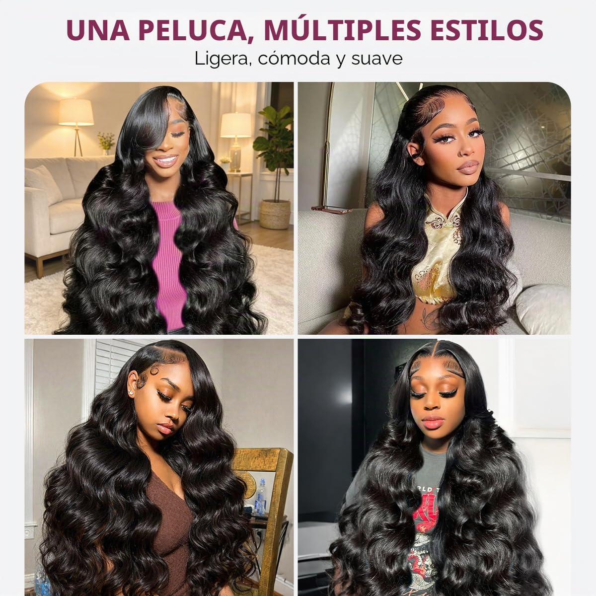 Pizazz Pelucas delanteras de encaje HD transparentes 13x6, pelucas...