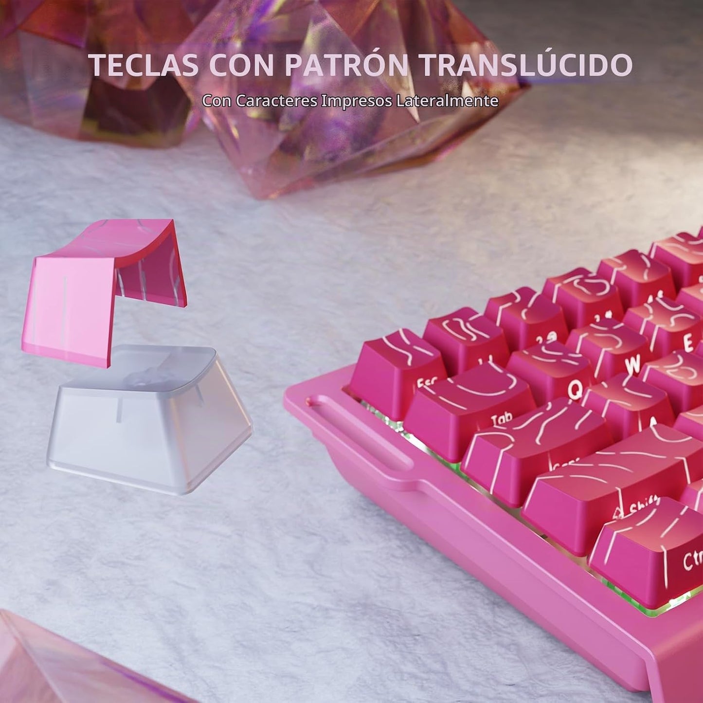 ATTACK SHARK X68 HE 8000Hz Teclado Rapid Trigger, 0.01mm de Precisi...