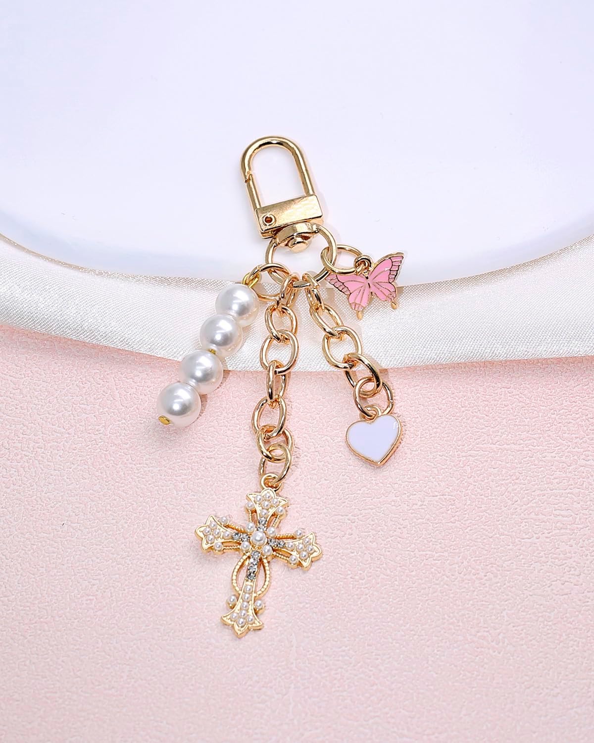 4 dijes para bolsos, bonitos accesorios para bolso y llavero de cer...