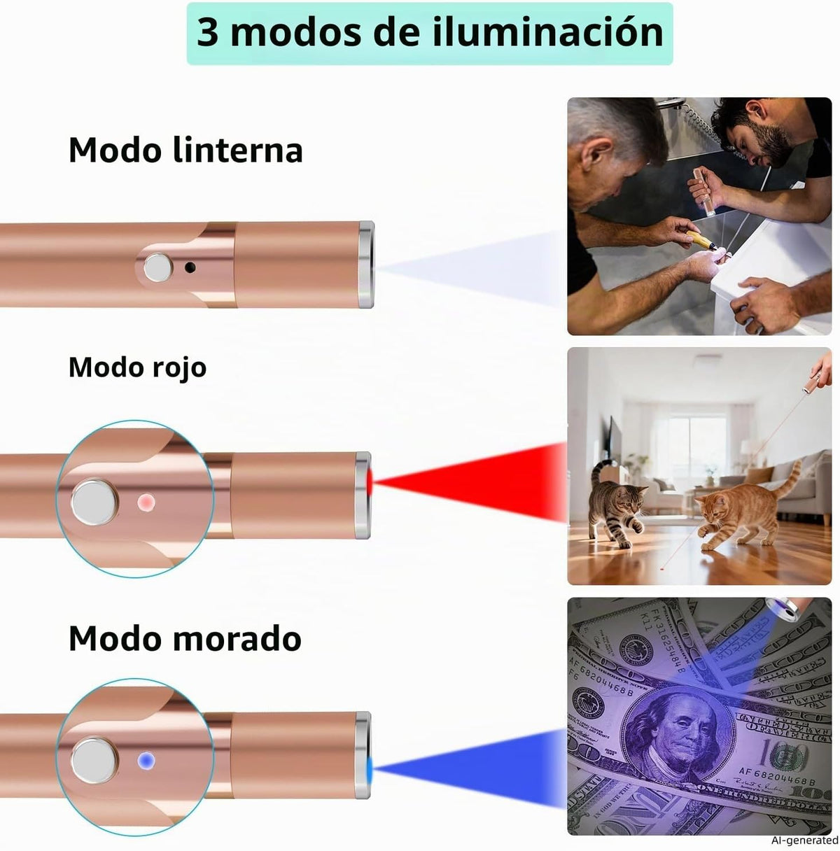 TBTeek Juguete para gatos, con caja de metal, 2 piezas, 7 patrones...