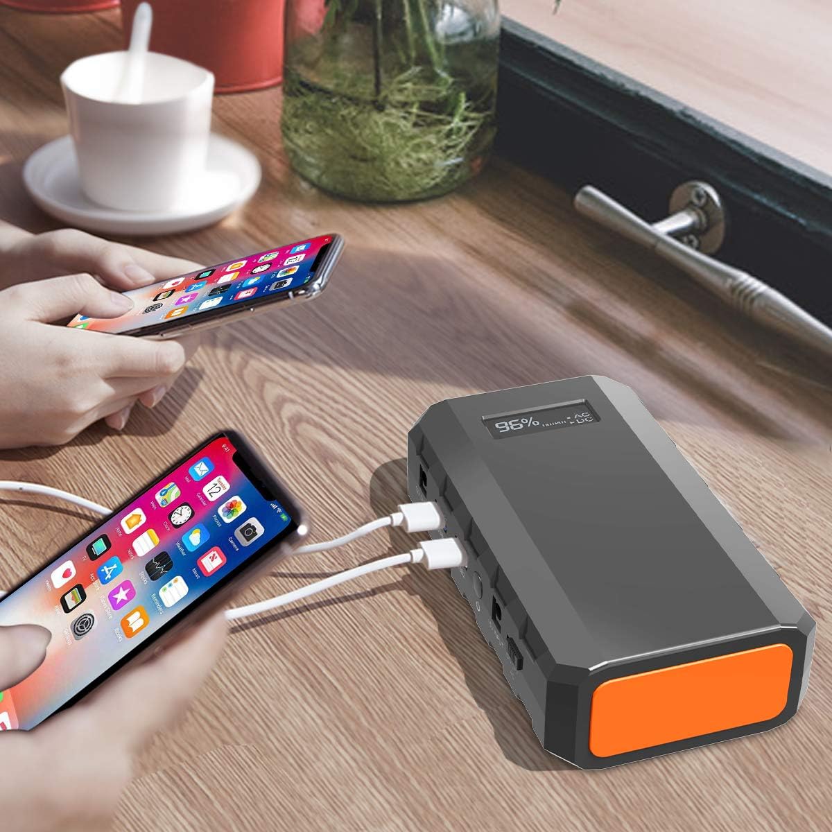 SinKeu Cargador portátil de teléfono portátil de 23,400 mAh\/86,58...