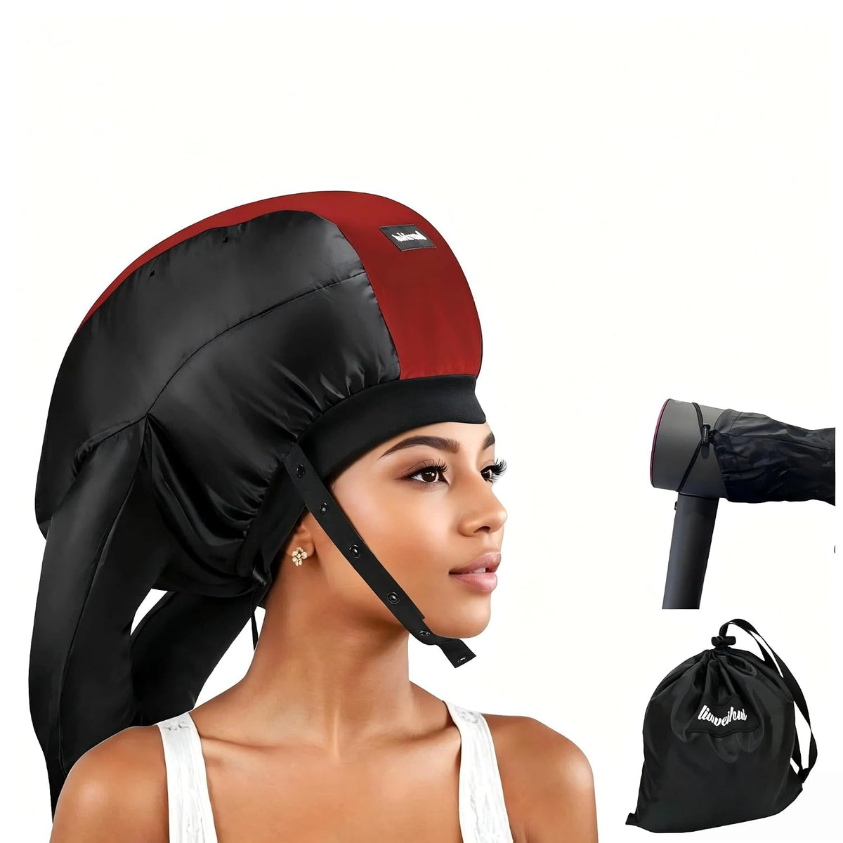 Secador de Pelo con Gorro, Difusor de Pelo Ideal para Cabello Rizad...