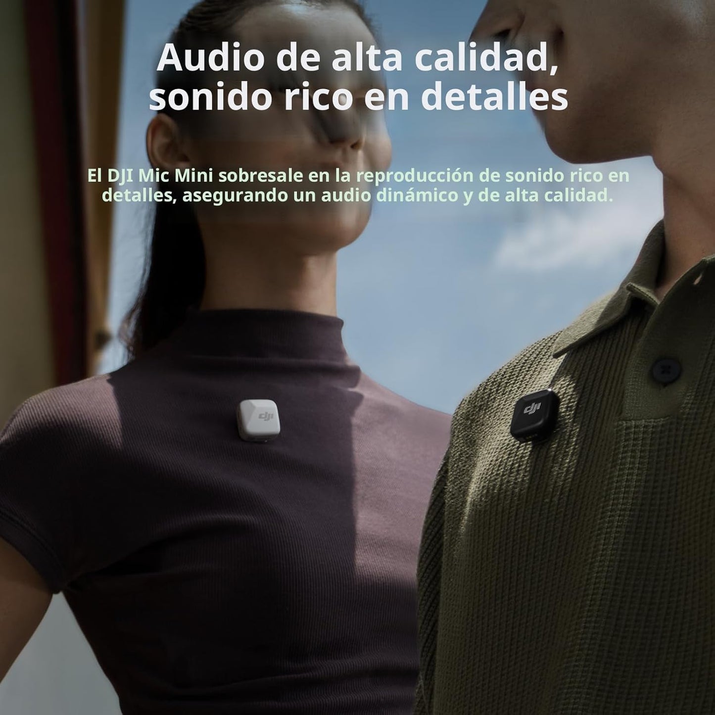 DJI Mic Mini Transmisor (Negro Infinito), Ultraligero, Micrófono La...