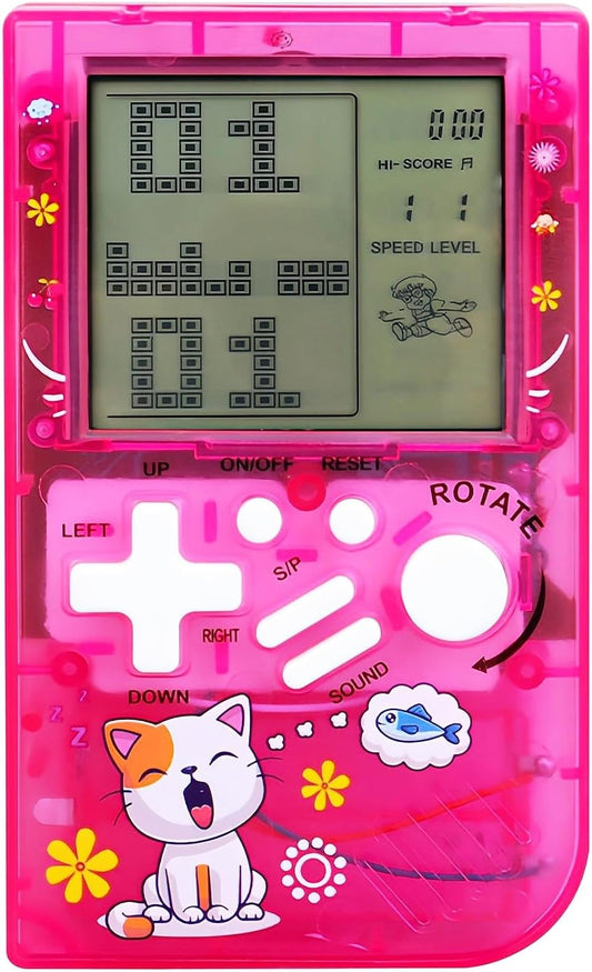 LZYCH Consola de juegos de ladrillo para niños, cuerpo transparente...