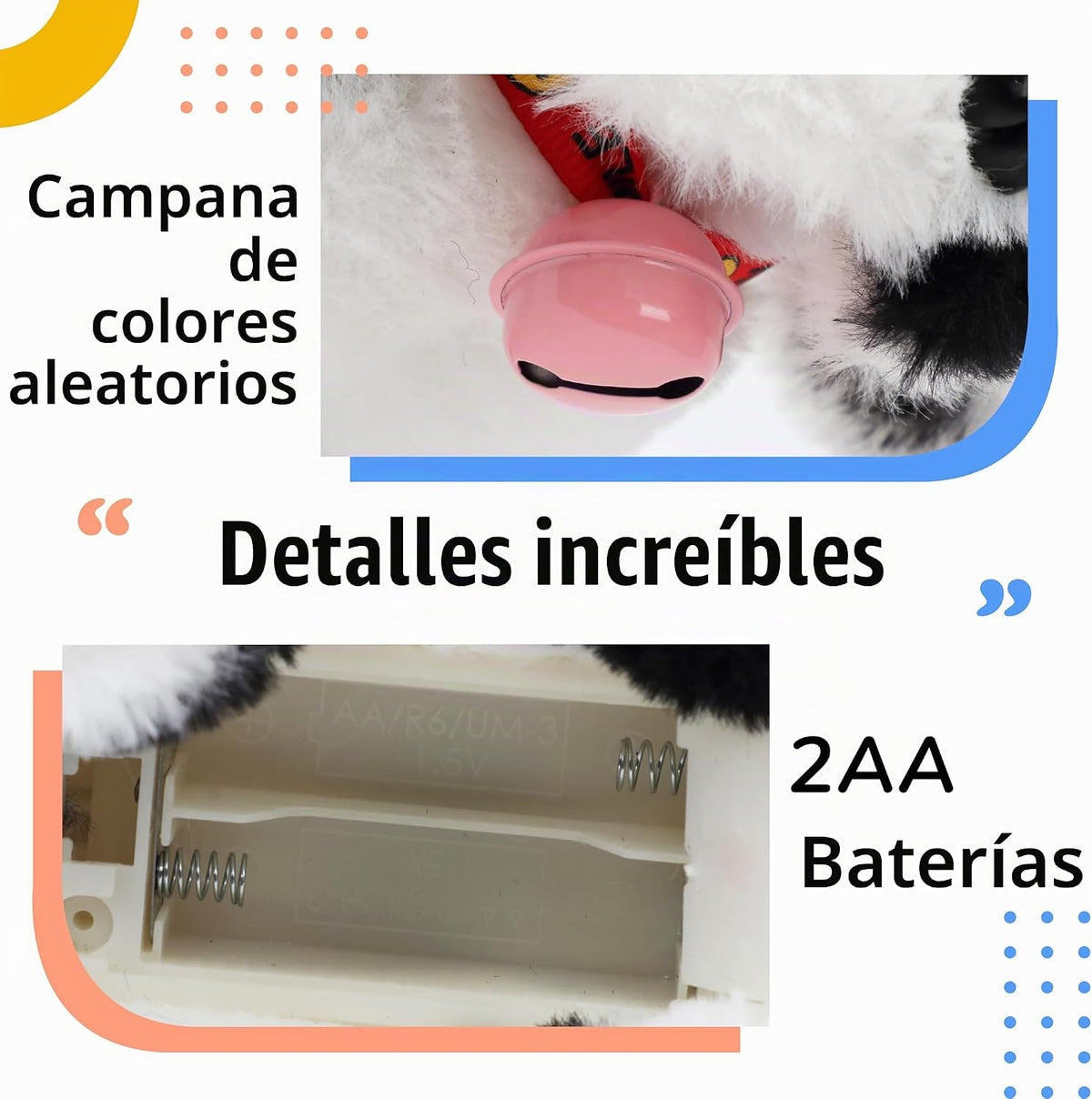 Hopearl Walking Point Dog Juguete Electrónico Interactivo de Peluch...