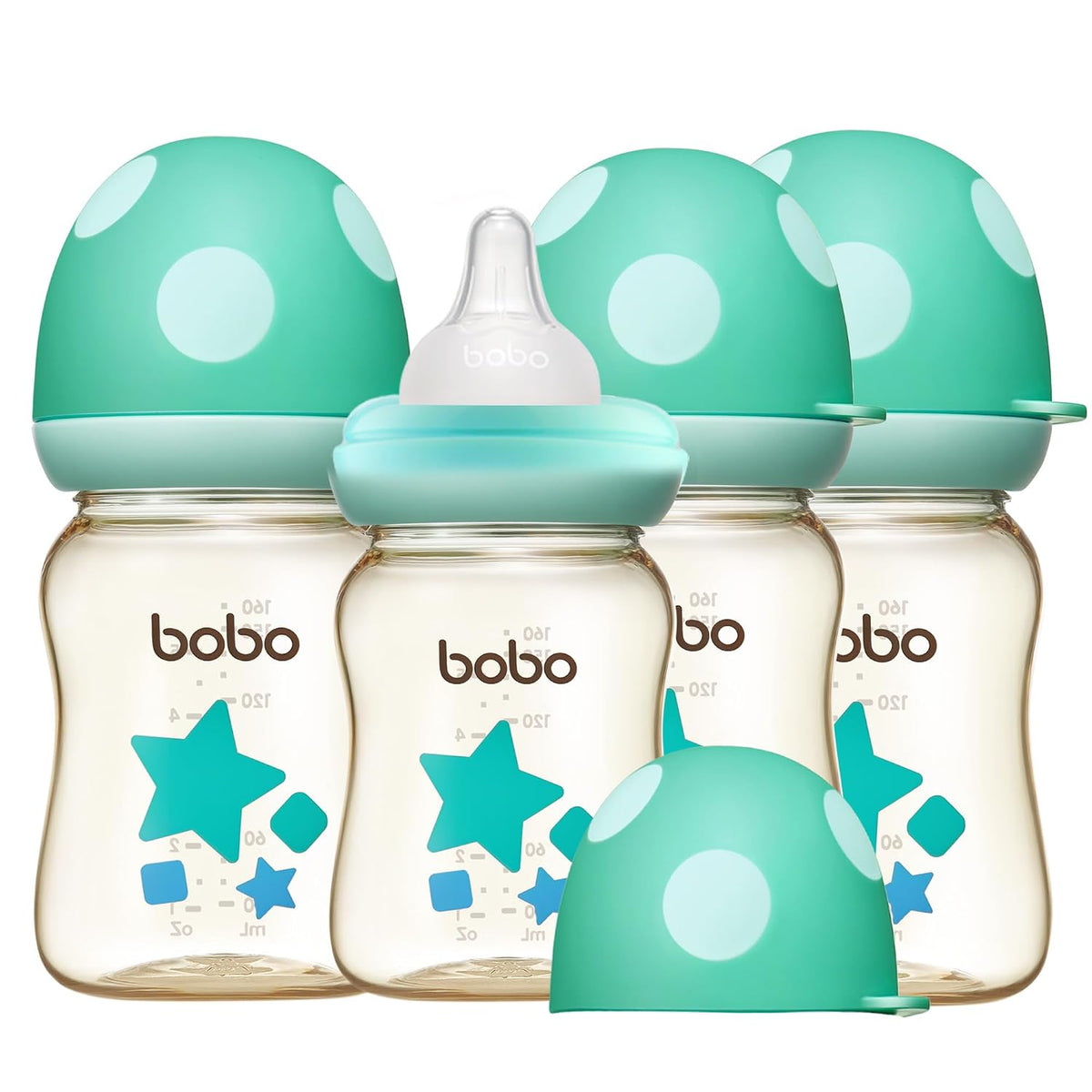 YOHKOH PPSU - Biberón para bebé de cuello ancho, biberón anti-cólic...