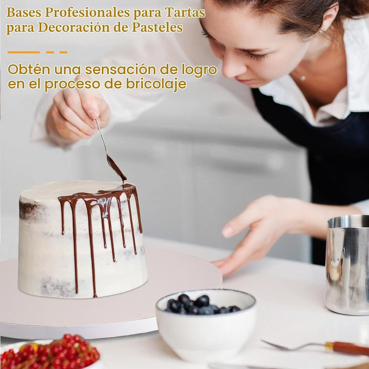12 tambores para tartas de 12 pulgadas, tambor de 12 pulgadas, tabl...