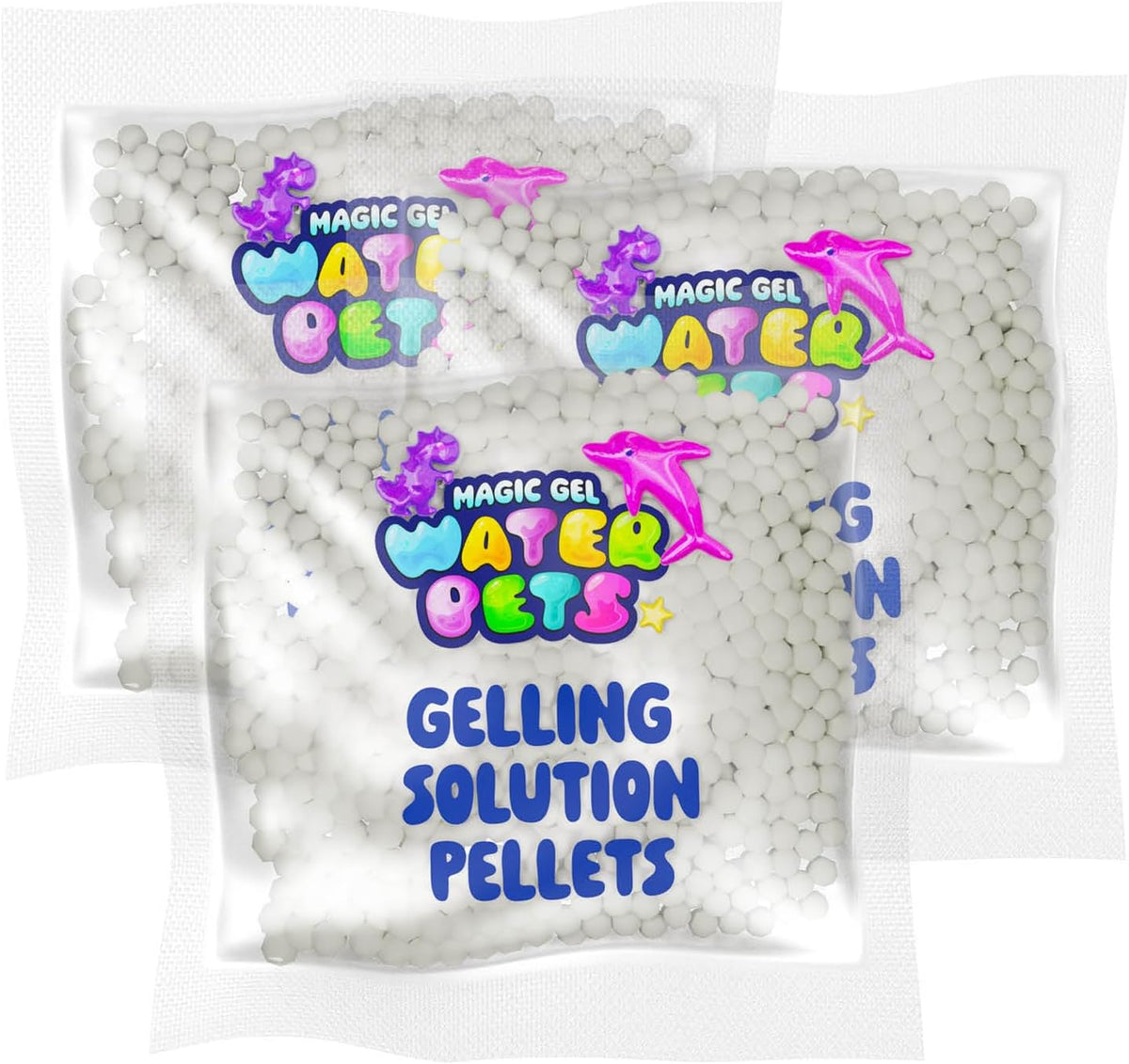 Recambio de solución para mascotas de gel mágico, paquete de 3, kit...