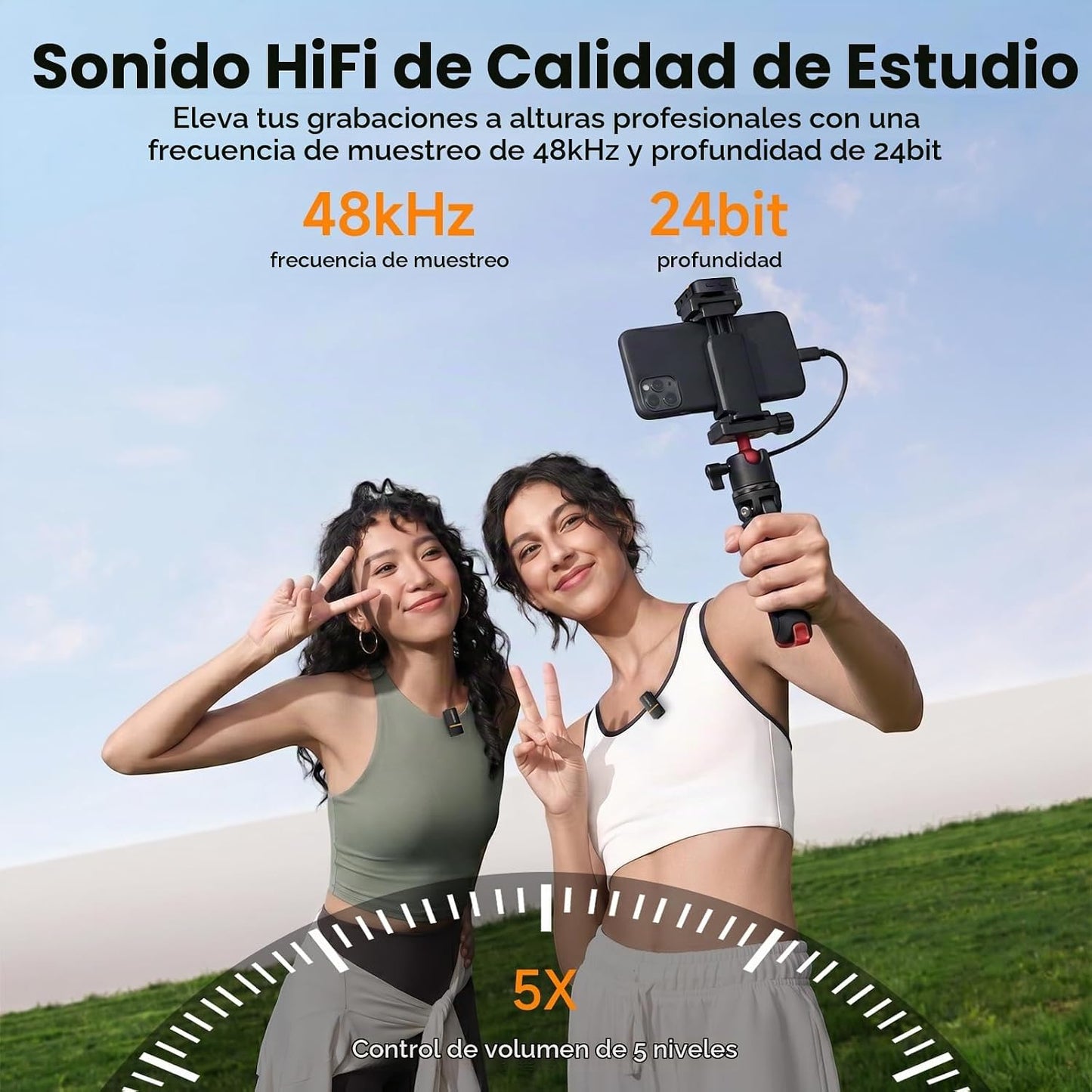 COMICA Vimo Q - Micrófono de solapa inalámbrico de 4 canales para i...