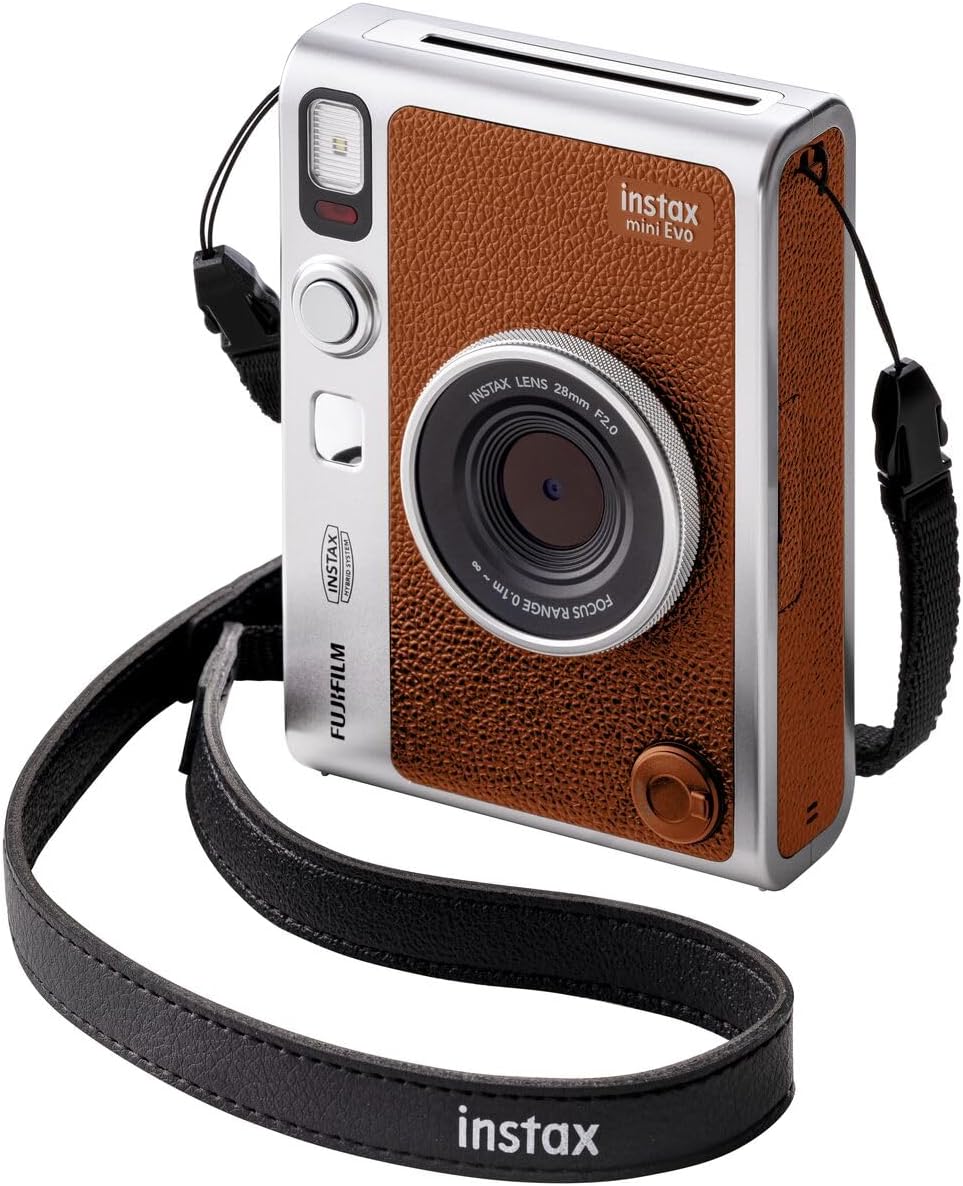 Fujifilm Cámara instantánea Instax Mini EVO híbrida marrón | Pelícu...