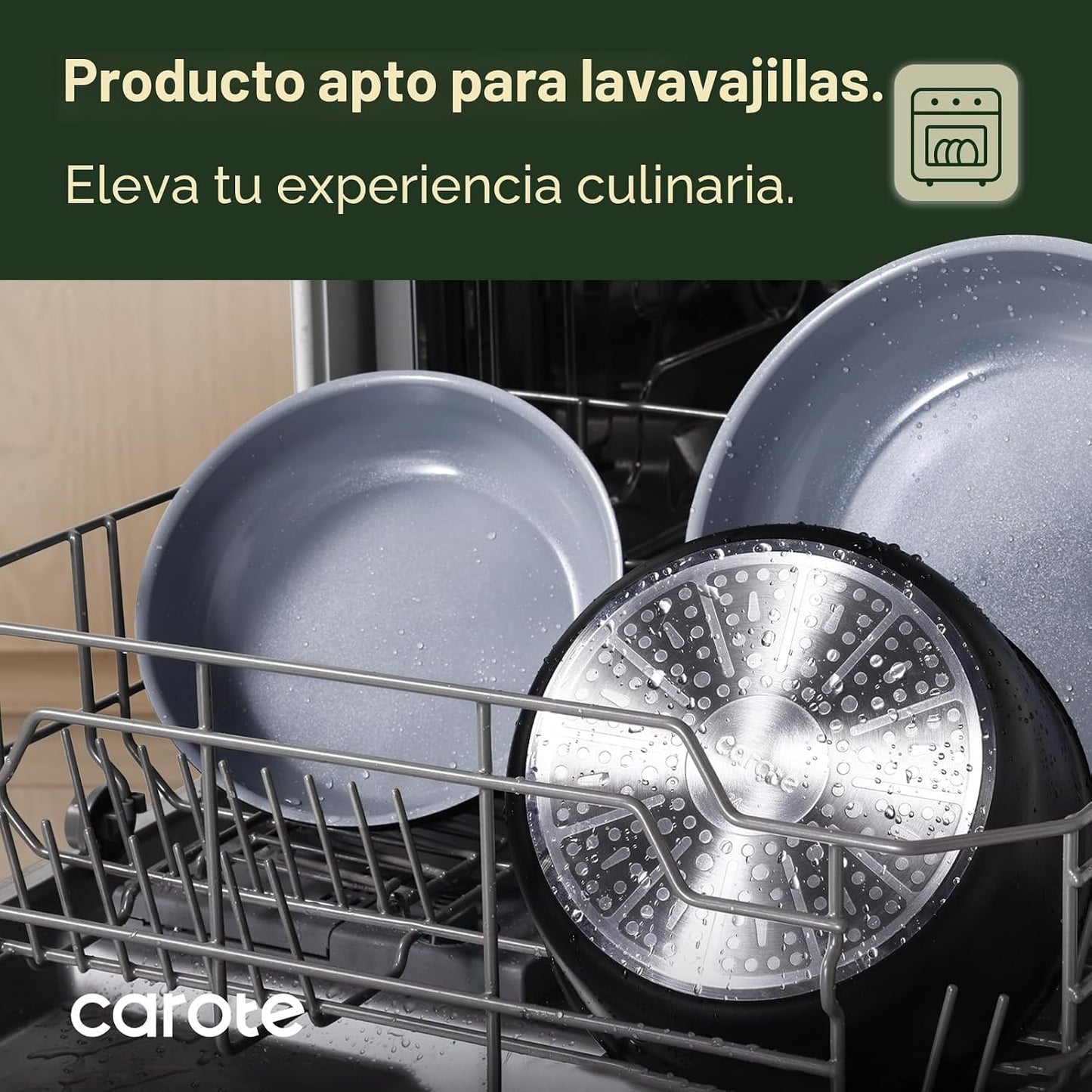 CAROTE 17 piezas de juegos de utensilios de cocina de cerámica, neg...