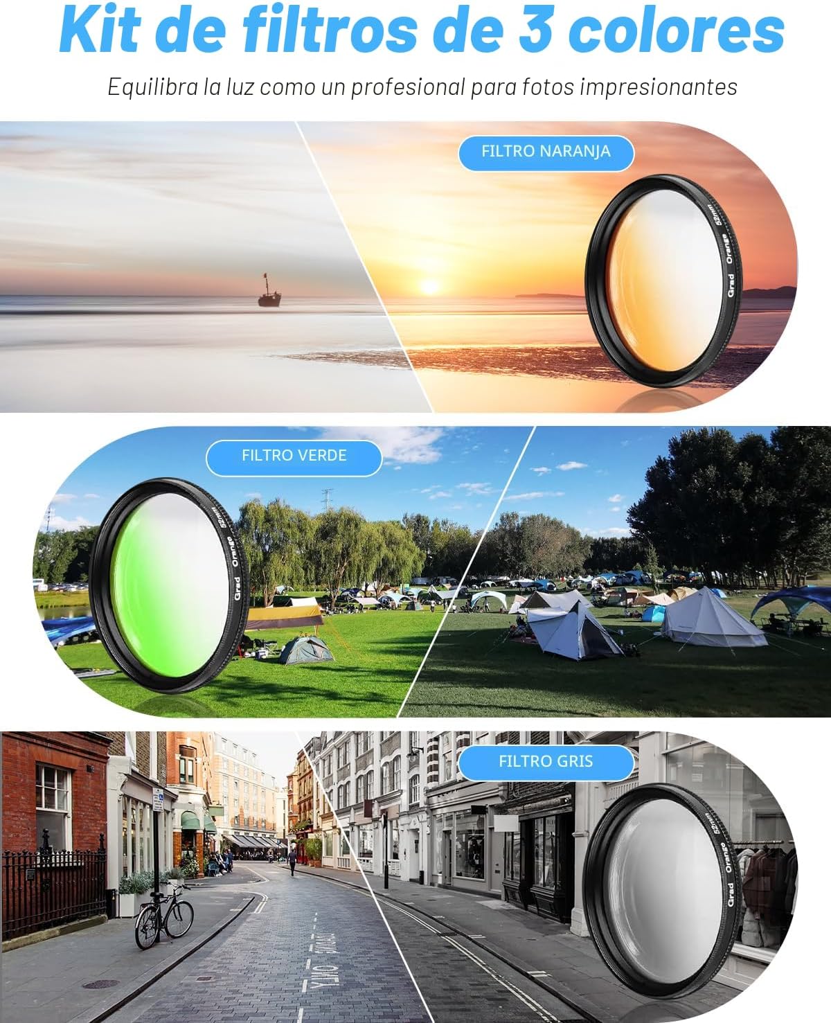 Cámaras digitales 8K 64MP para fotografía, zoom 16X, 3 filtros de c...