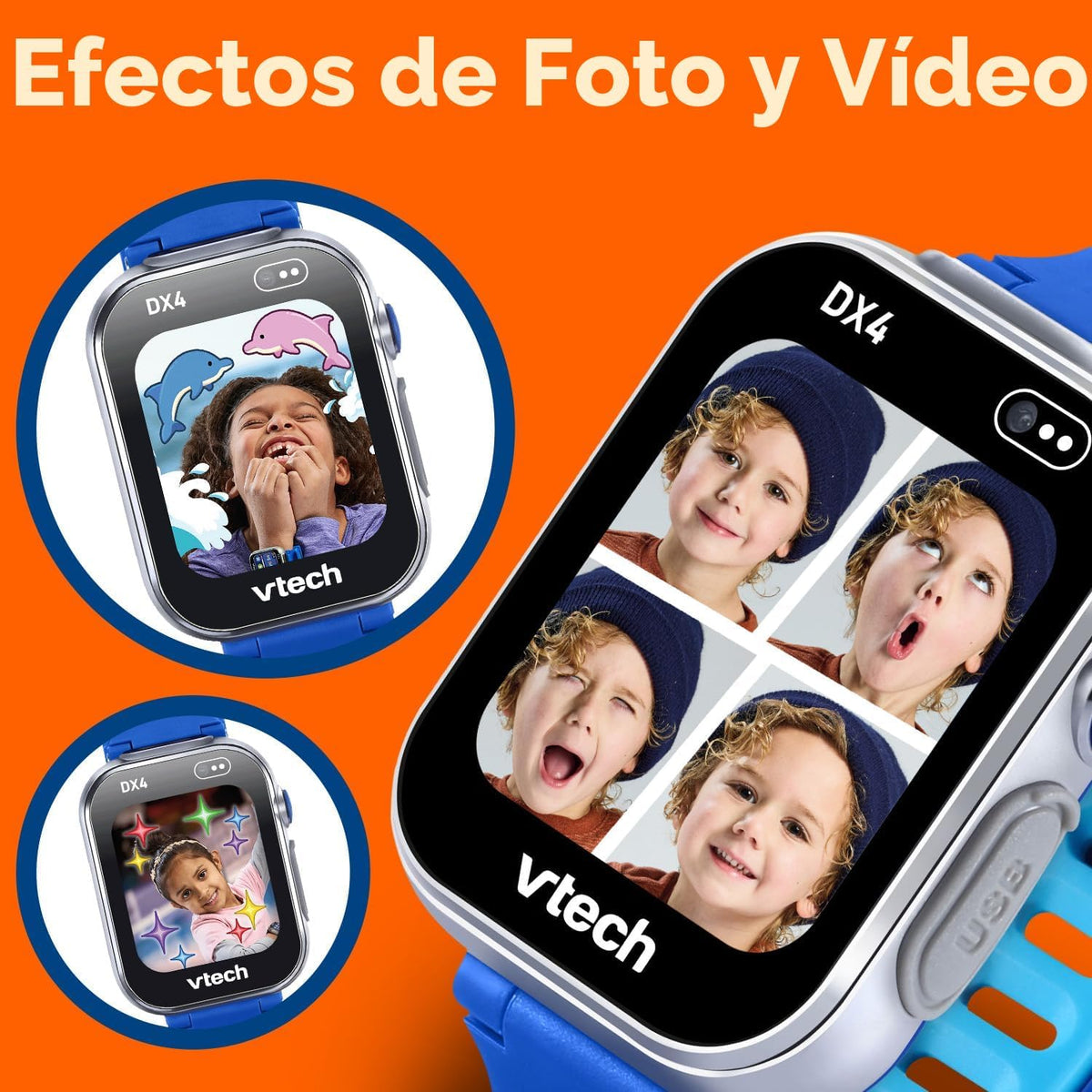 VTech KidiZoom Smartwatch DX4, Azul