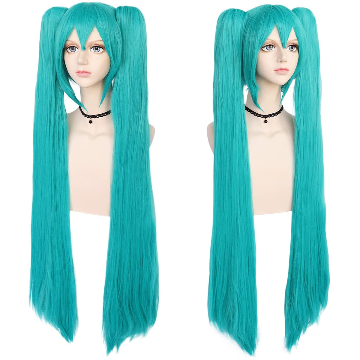 ANOGOL - Gorra de pelo + peluca verde de 48 pulgadas\/120 cm, peluc...