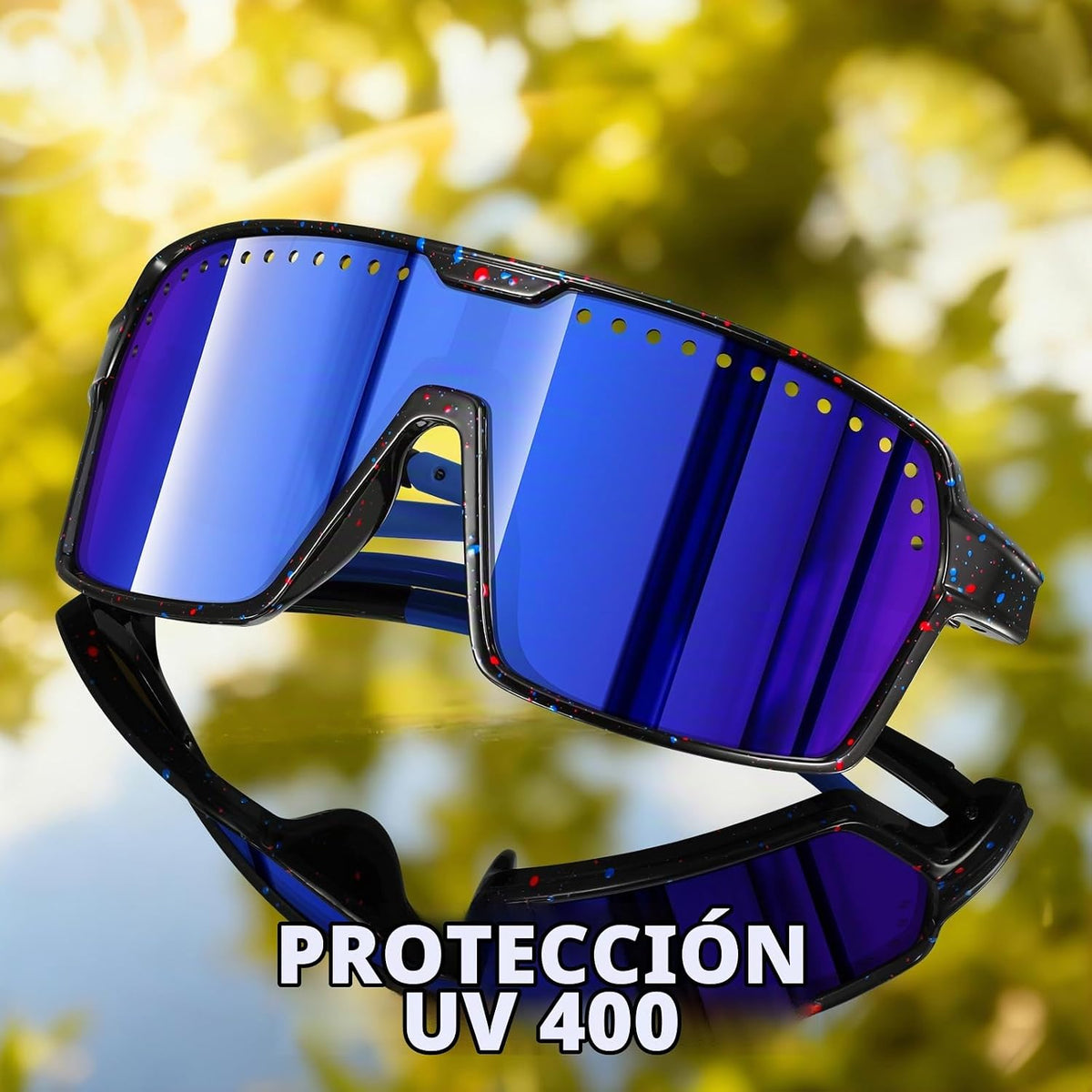 KUGUAOK Gafas de sol polarizadas deportivas para hombre y mujer, ga...