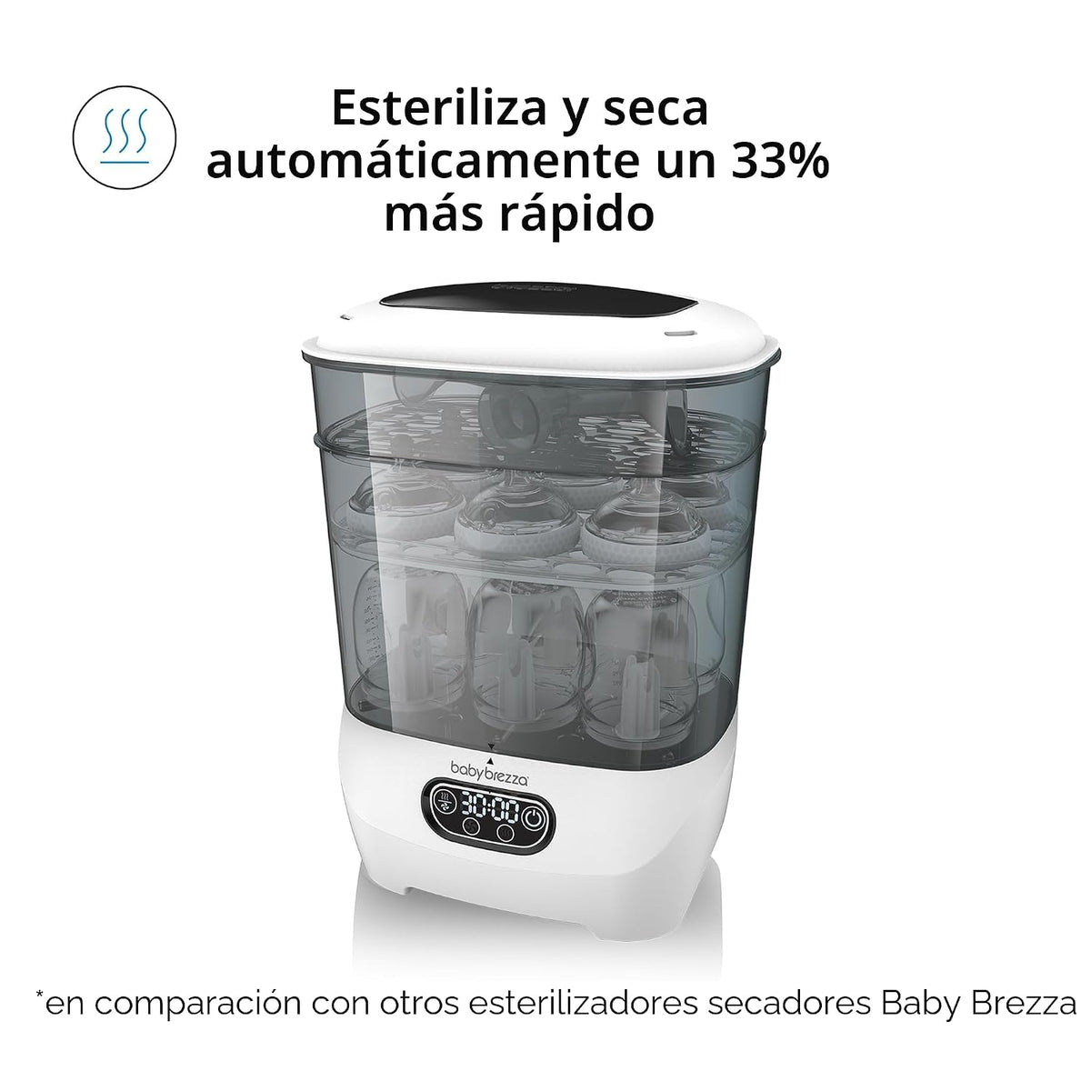 Baby Brezza Esterilizador y Secador de Biberones Avanzado \u2013 33...