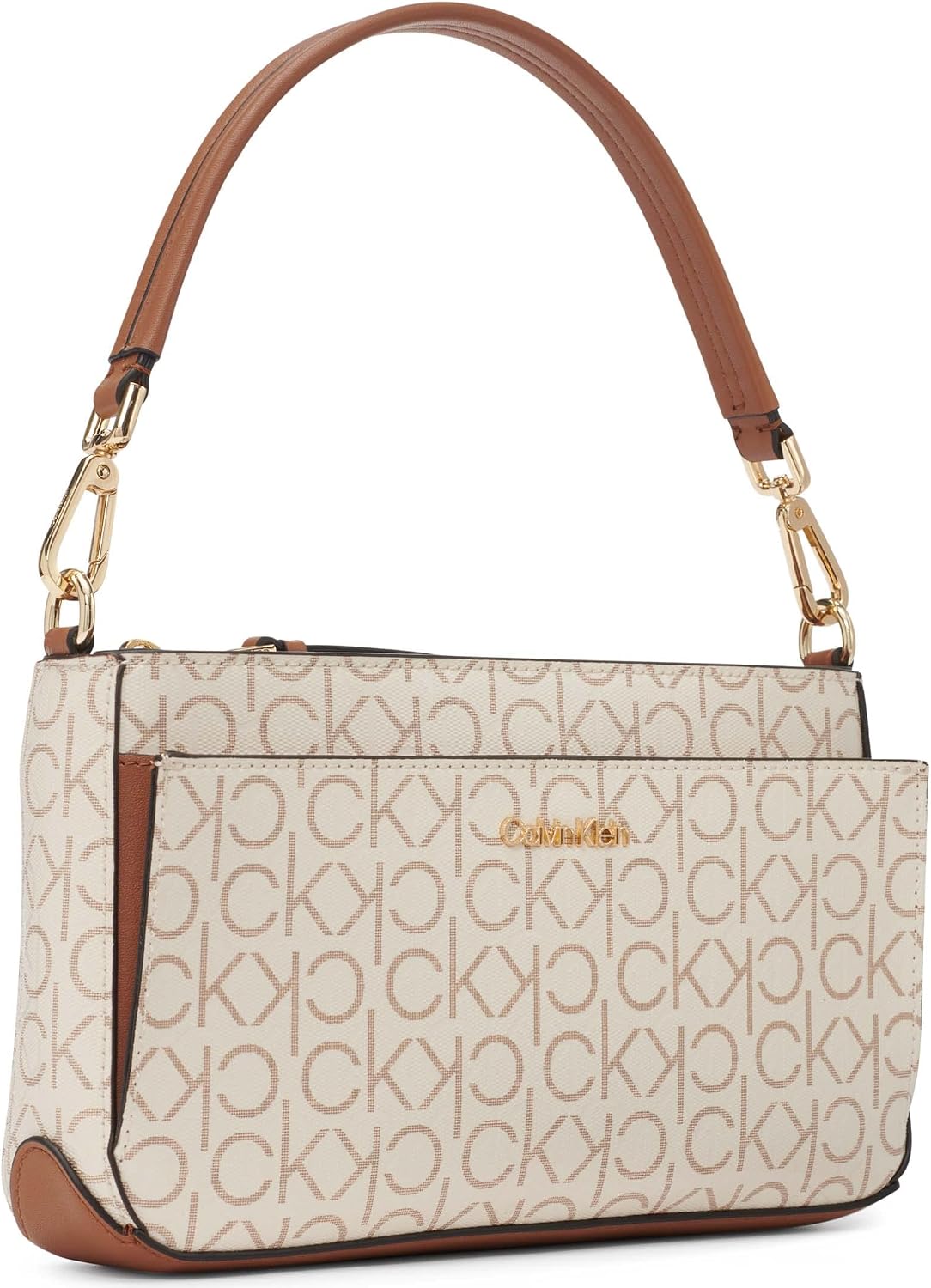 Calvin Klein Bolso de hombro Lucy con triple compartimento para muj...