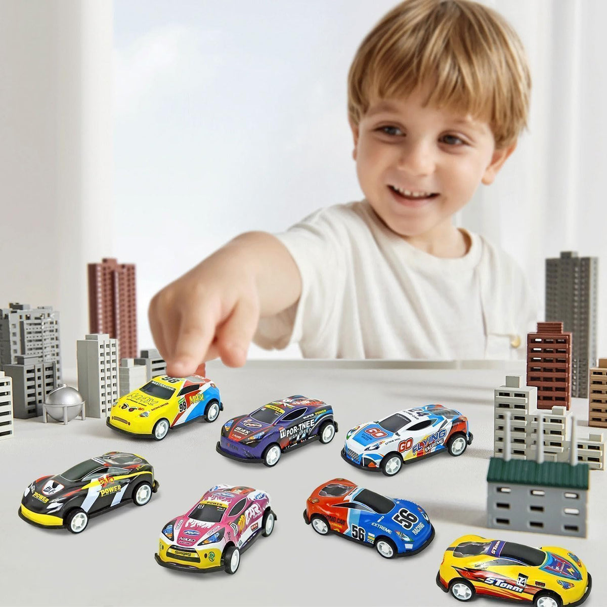 Vileafy 30 autos de juguete para niños, mini recuerdos de fiesta de...