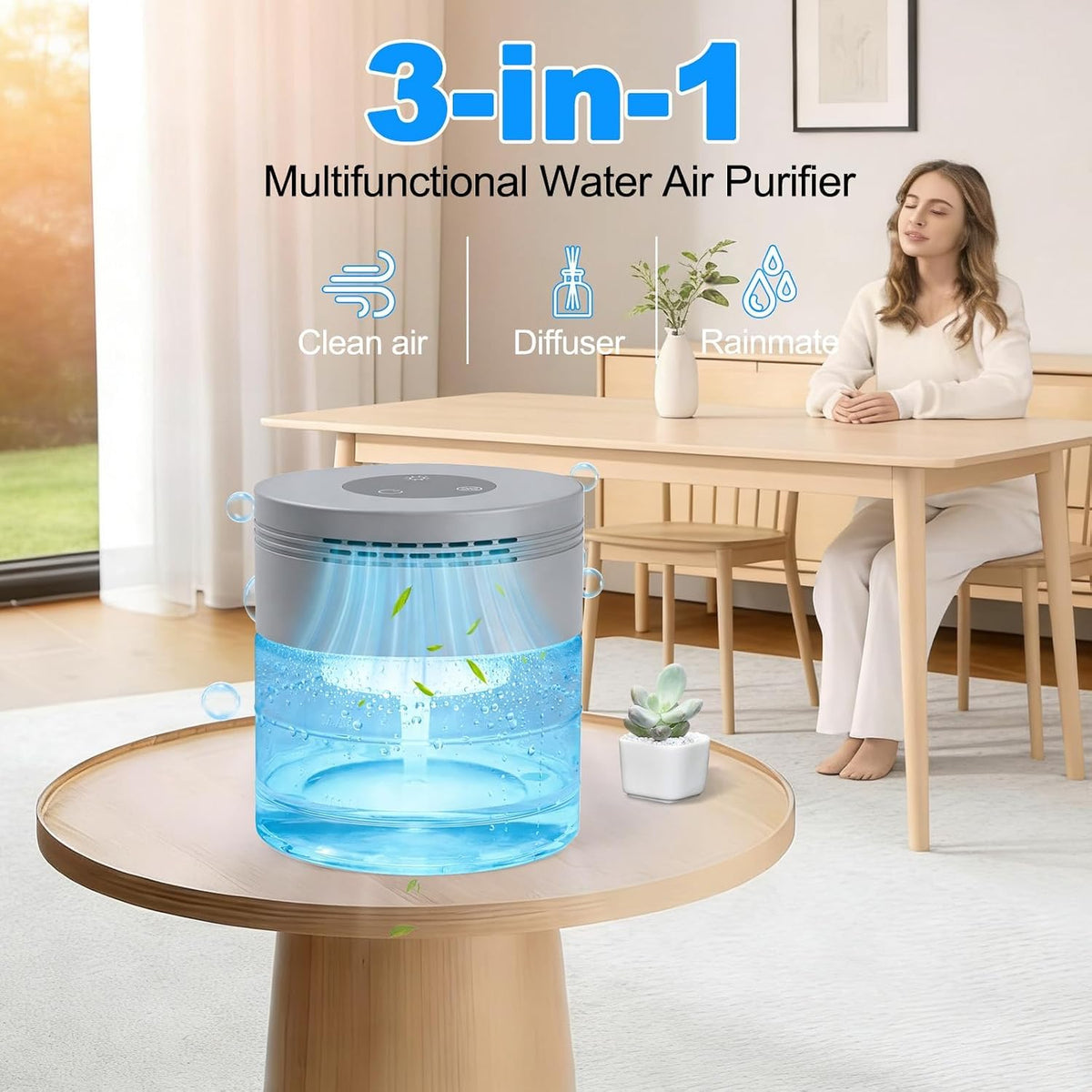 Purificadores de aire de agua para el hogar, lavadora de aire de ap...