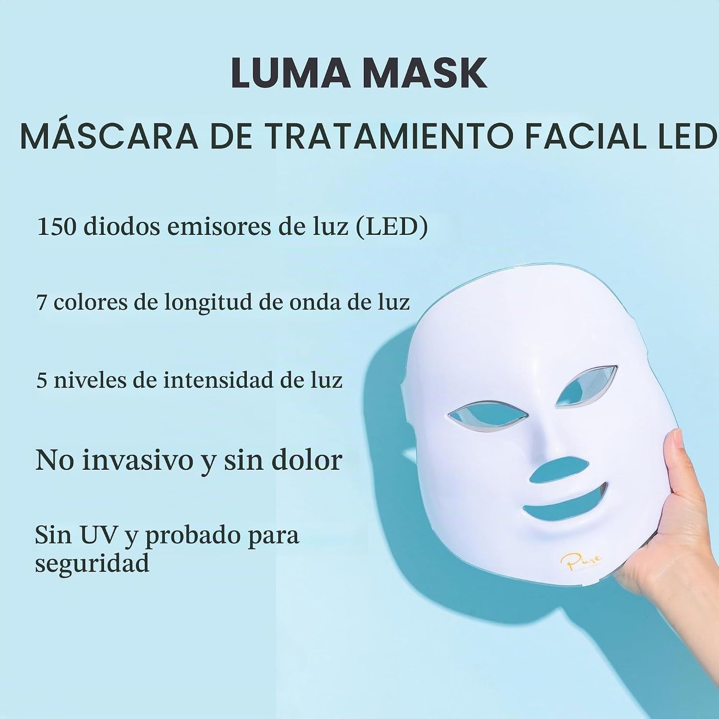 Pure Daily Care Luma Mask - Dispositivo de cuidado de la piel LED p...