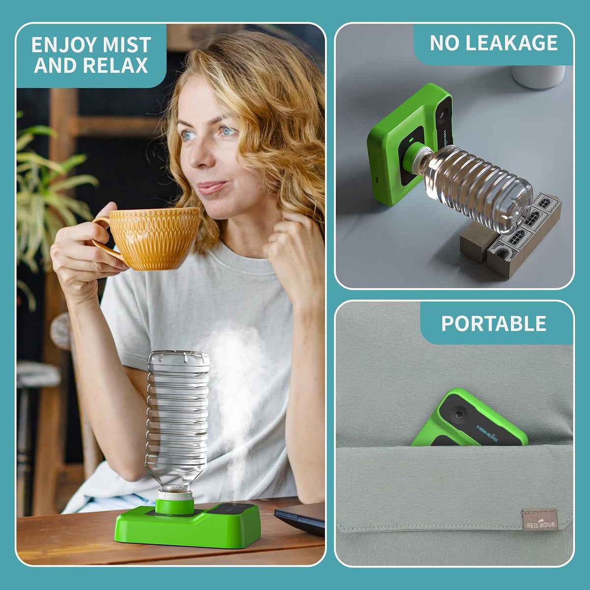 HOMDIS Humidificador de viaje, humidificador portátil para plantas,...