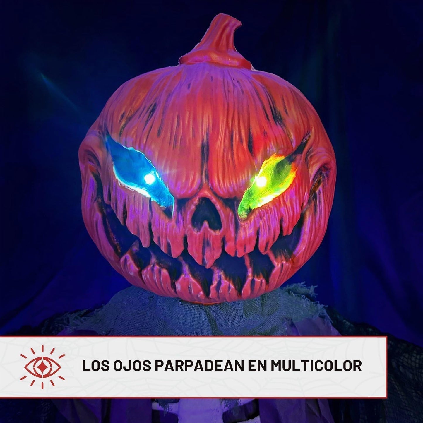 Haunted Hill Farm HHPUMP-4FLS | Espantapájaros animatrónico de tama...