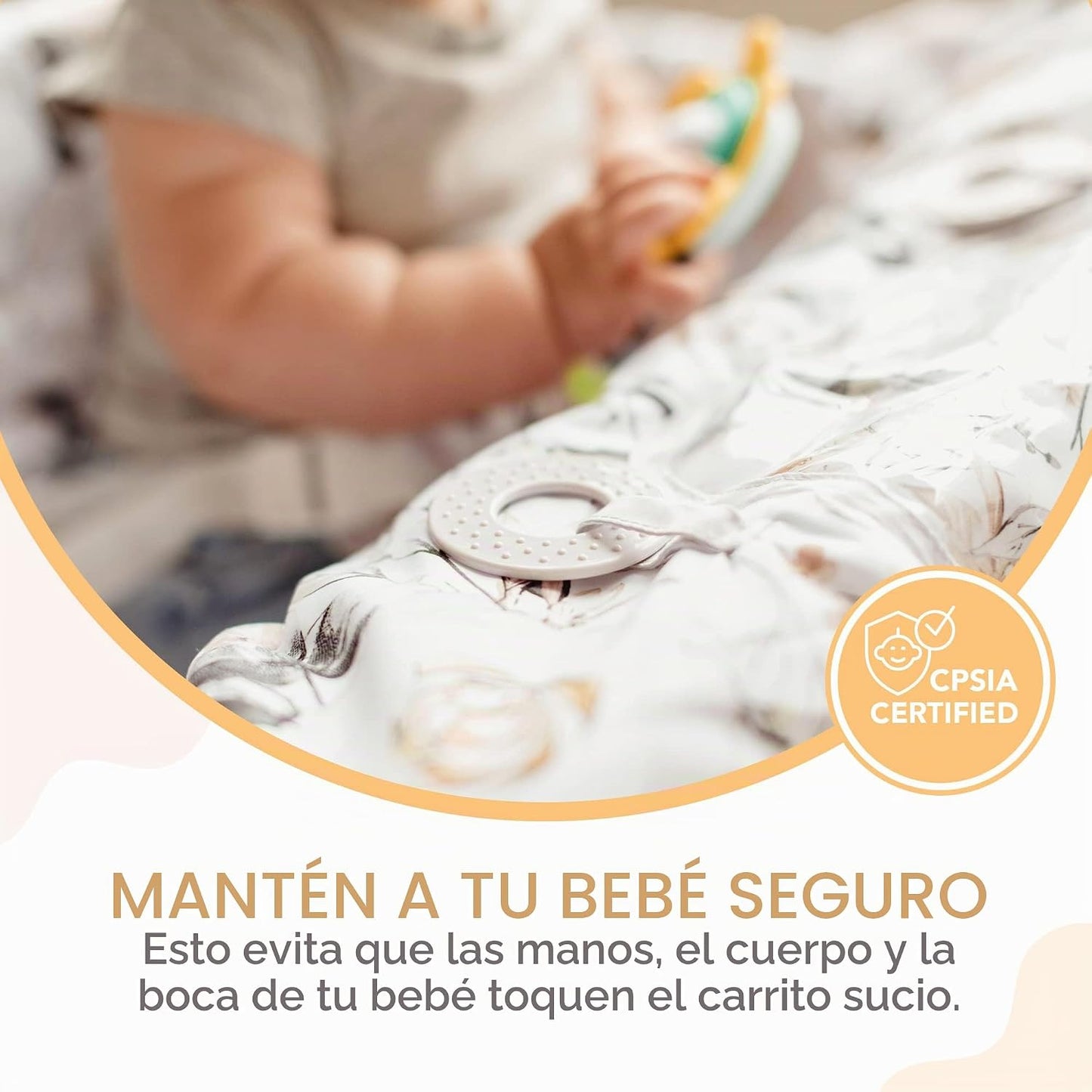 Binxy Baby 2 en 1 Funda cómoda para silla alta y carrito de compras...