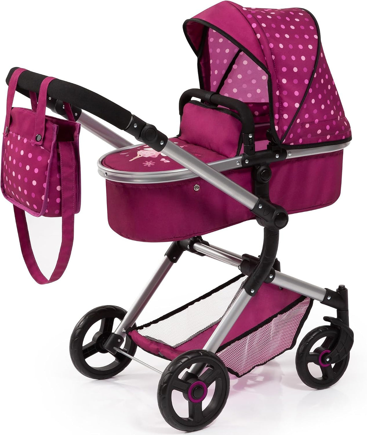 Bayer Design City - Cochecito de muñeca 2 en 1, color rosa oscuro |...