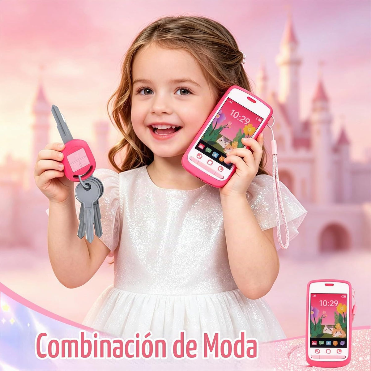 Juguetes para niñas pequeñas, kit de maquillaje de unicornio para n...