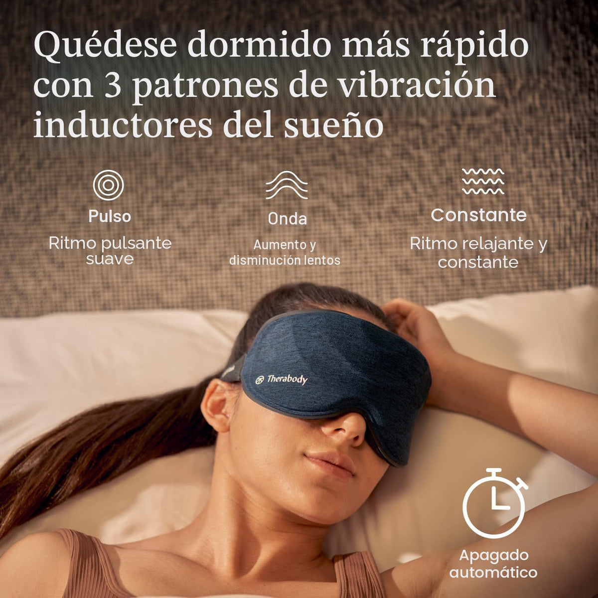TheraGun Therabody - Máscara para dormir ultra cómoda, 100% opaca p...