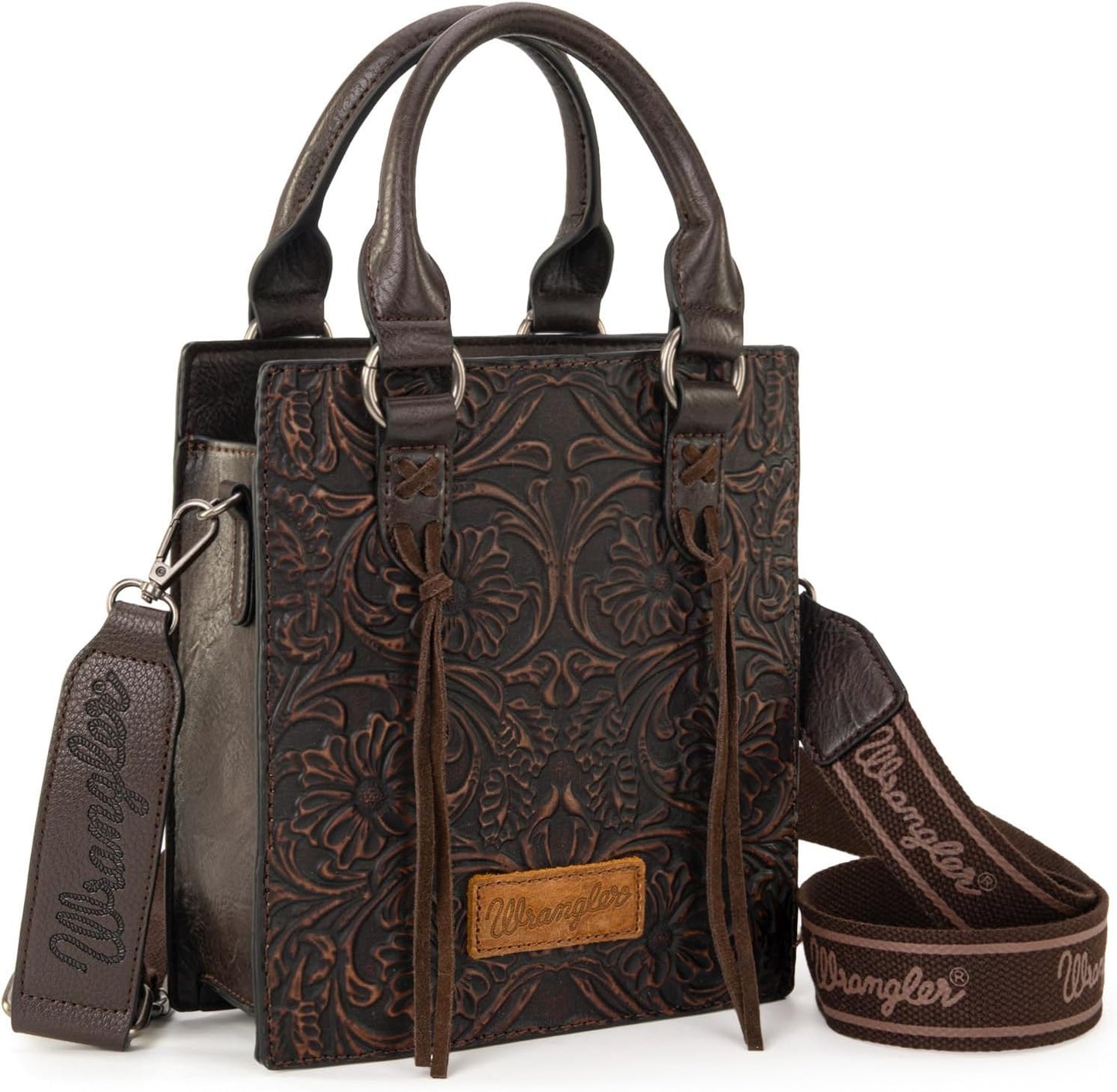 Wrangler Bolso Cruzado en Relieve para Mujer con Asa Superior, Bols...