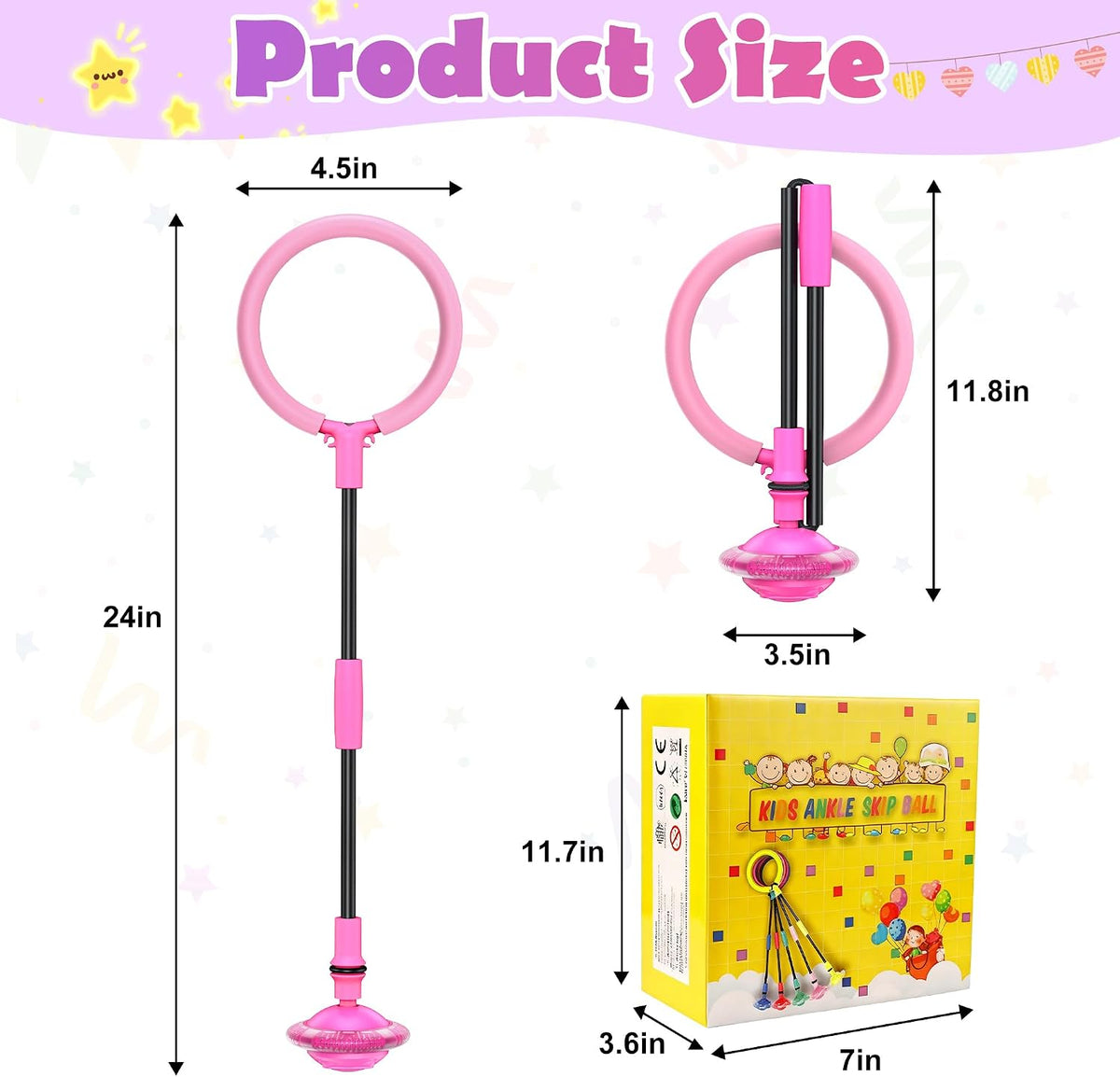 voopark Skip Ball para niños \u2013 Pantalla LED Skip It Toy con mo...