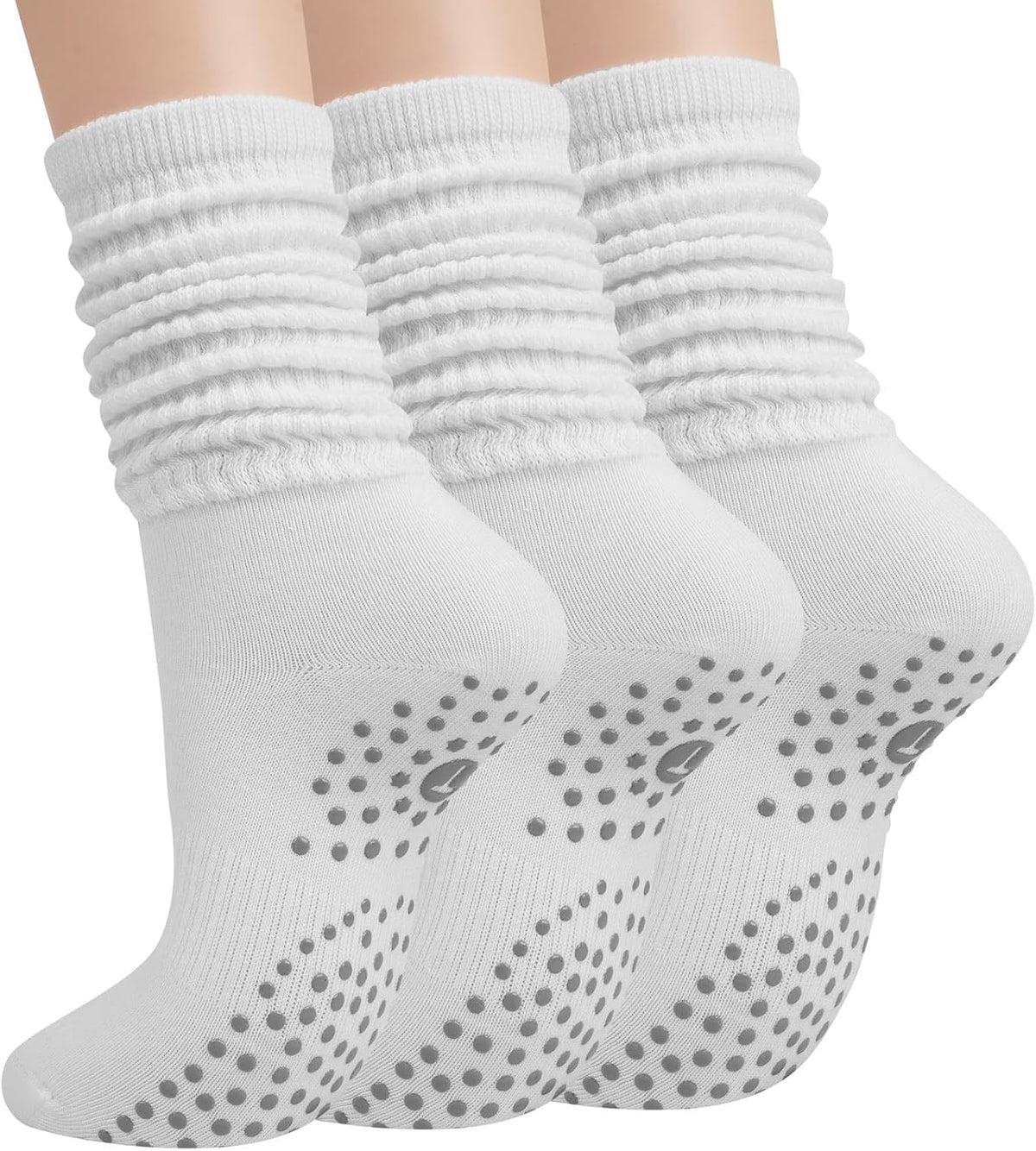 Calcetines de agarre para pilates para mujer, calcetines de yoga co...