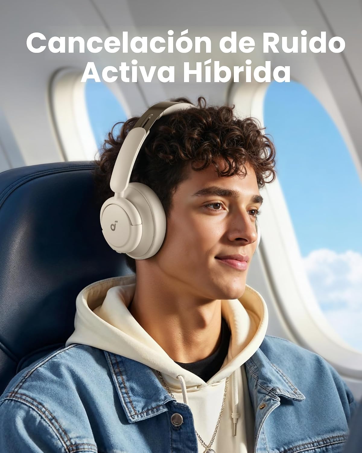 Soundcore Q30 de Anker, Audífonos híbridos con cancelación activa d...