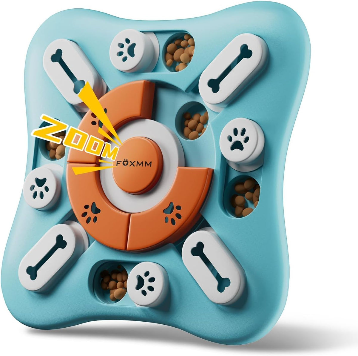 FOXMM Juguetes interactivos de rompecabezas de golosinas para perro...