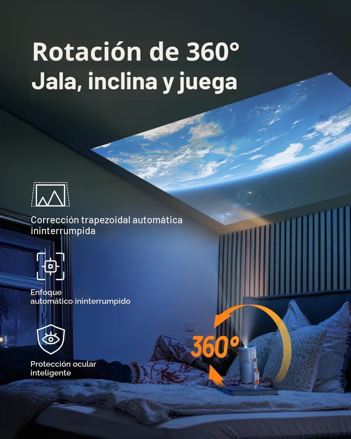 XGIMI MoGo 4 Proyector portátil láser con 4 filtros, 550 lúmenes IS...