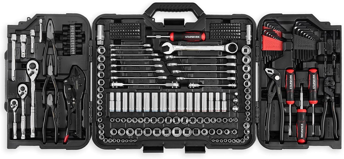 STARWORK TRUE MECHANIC - Juego de herramientas mecánicas de 312 pie...
