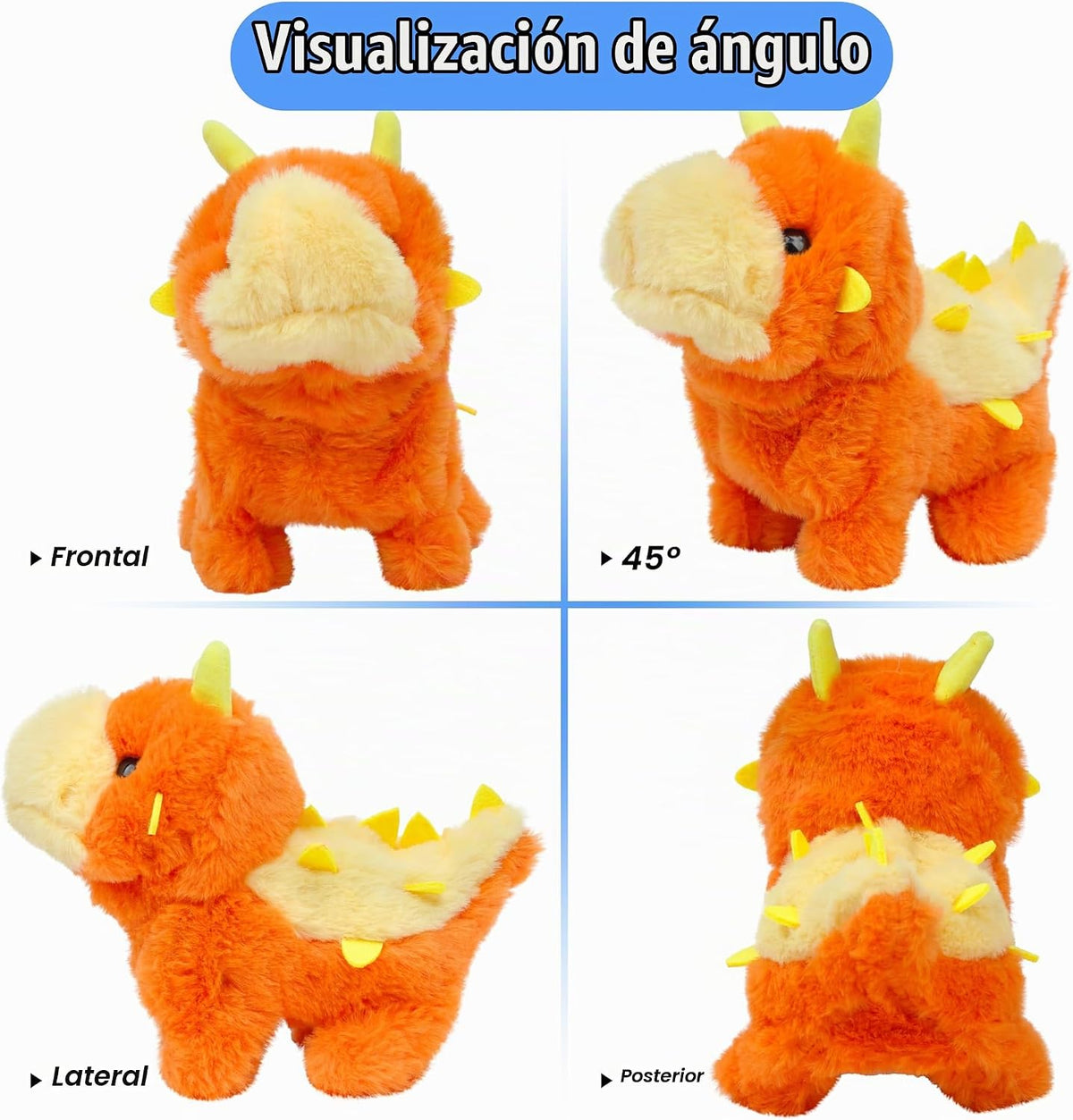 Hopearl Dinosaurio Caminante Juguete de Peluche Electrónico Interac...
