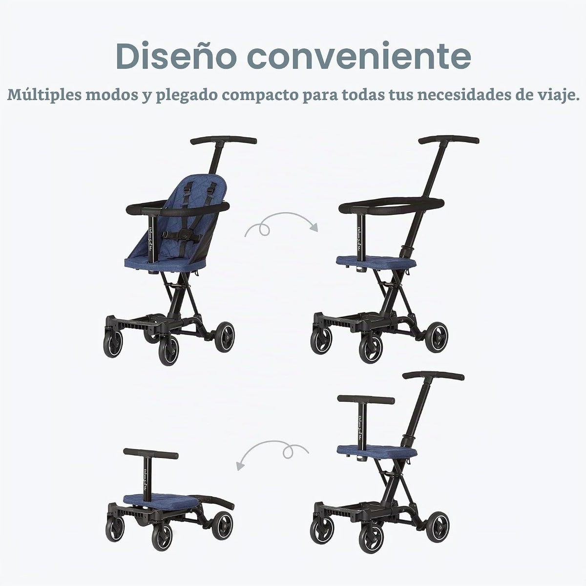 Dream On Me, Coast Stroller Rider, ligera, con una sola mano, fácil...