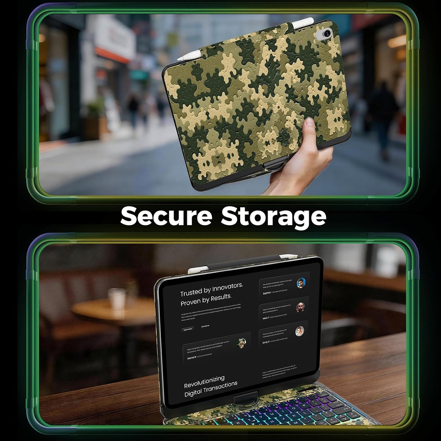 BLOSOMEET Funda magnética con teclado para iPad A16 de 11\/10ª gene...