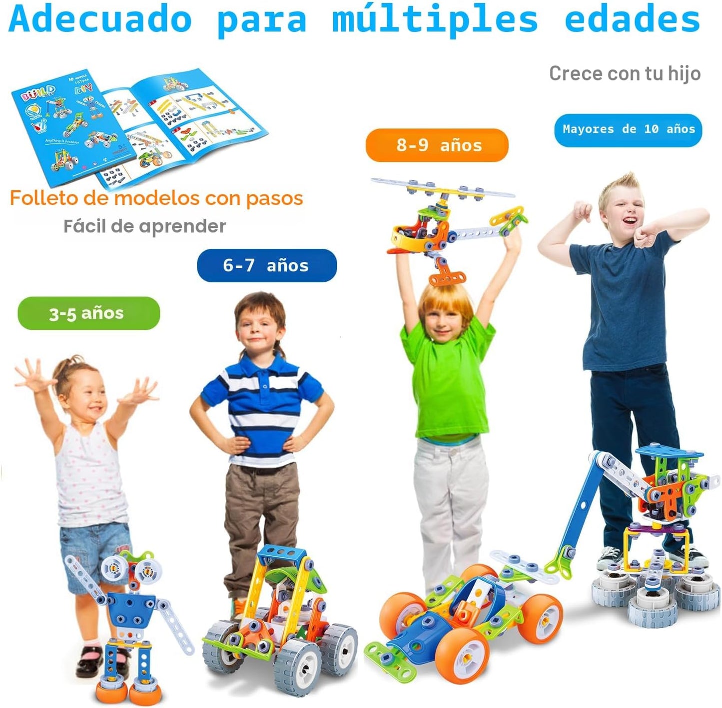 Tsomtto Juguetes STEM 10 en 1 para regalos de cumpleaños para niños...