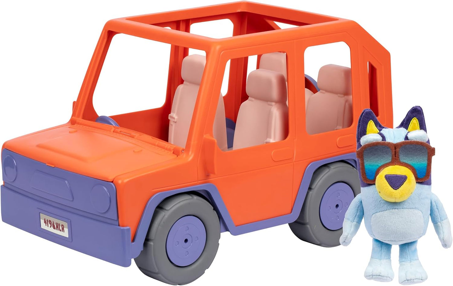 Bluey Big Heeler 4WD Gran Coche de Juguete, Coche de Juguete Intera...