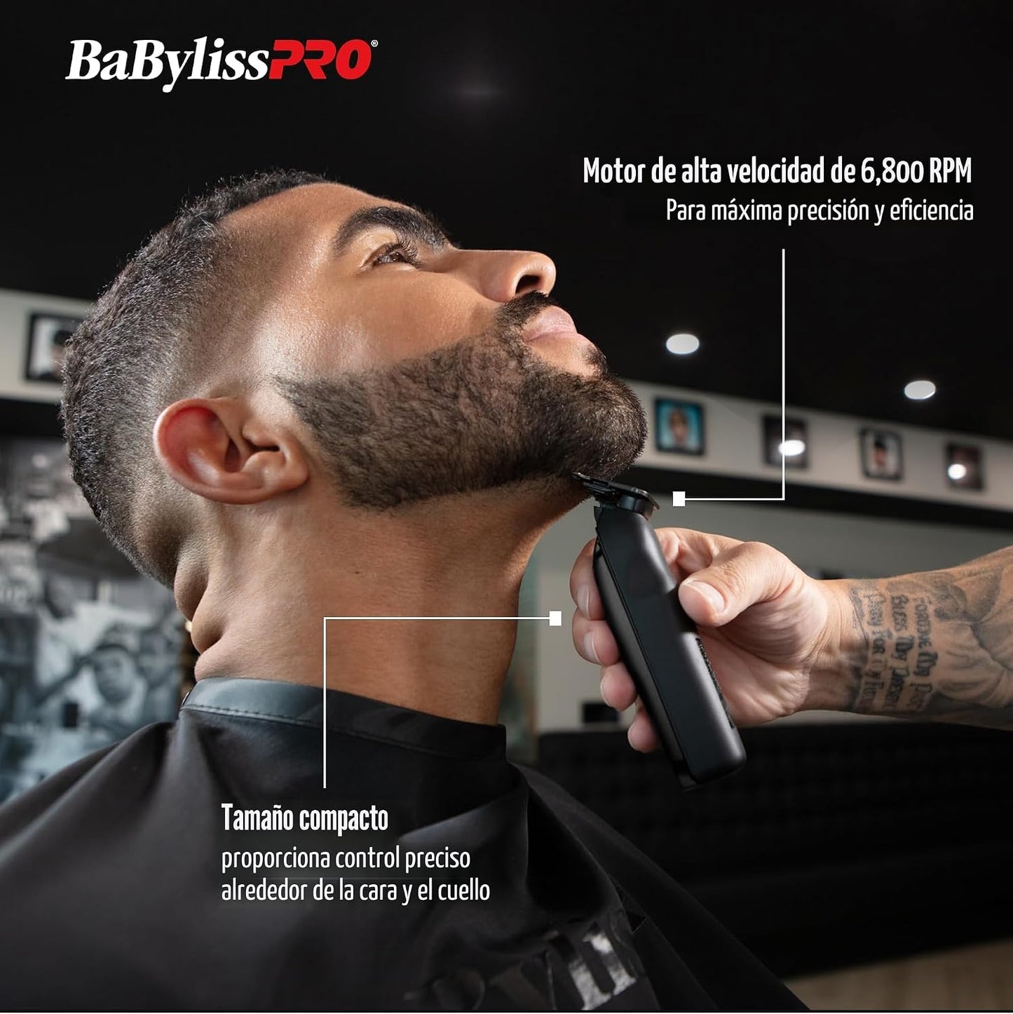 BaBylissPRO Recortadoras LO-PROFX compactas de alto rendimiento par...