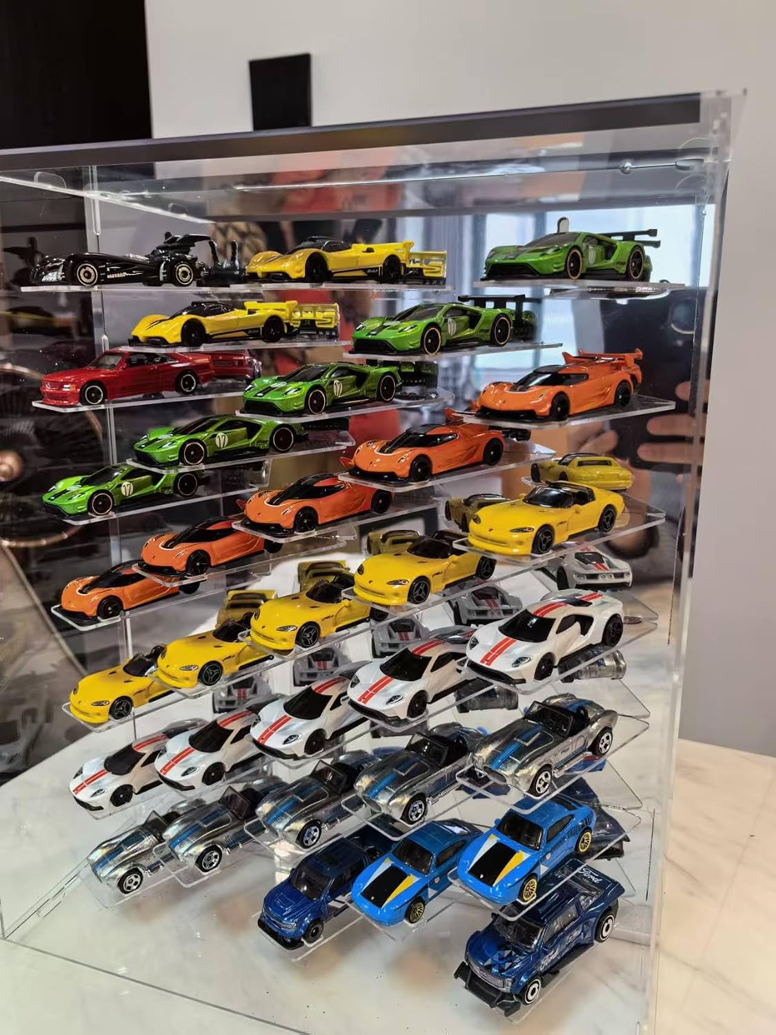 Vitrina para Autos Hot Wheels, Compatible con Autos Fundidos a Pres...