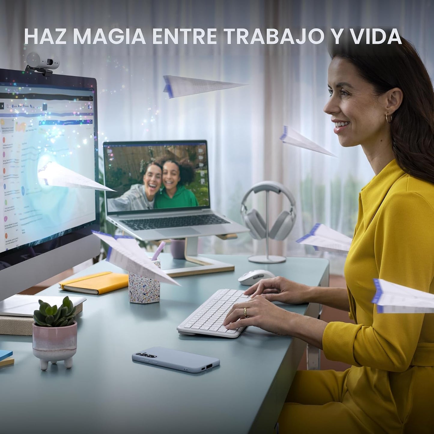 Logitech Signature Slim K950 Teclado inalámbrico con escritura sile...