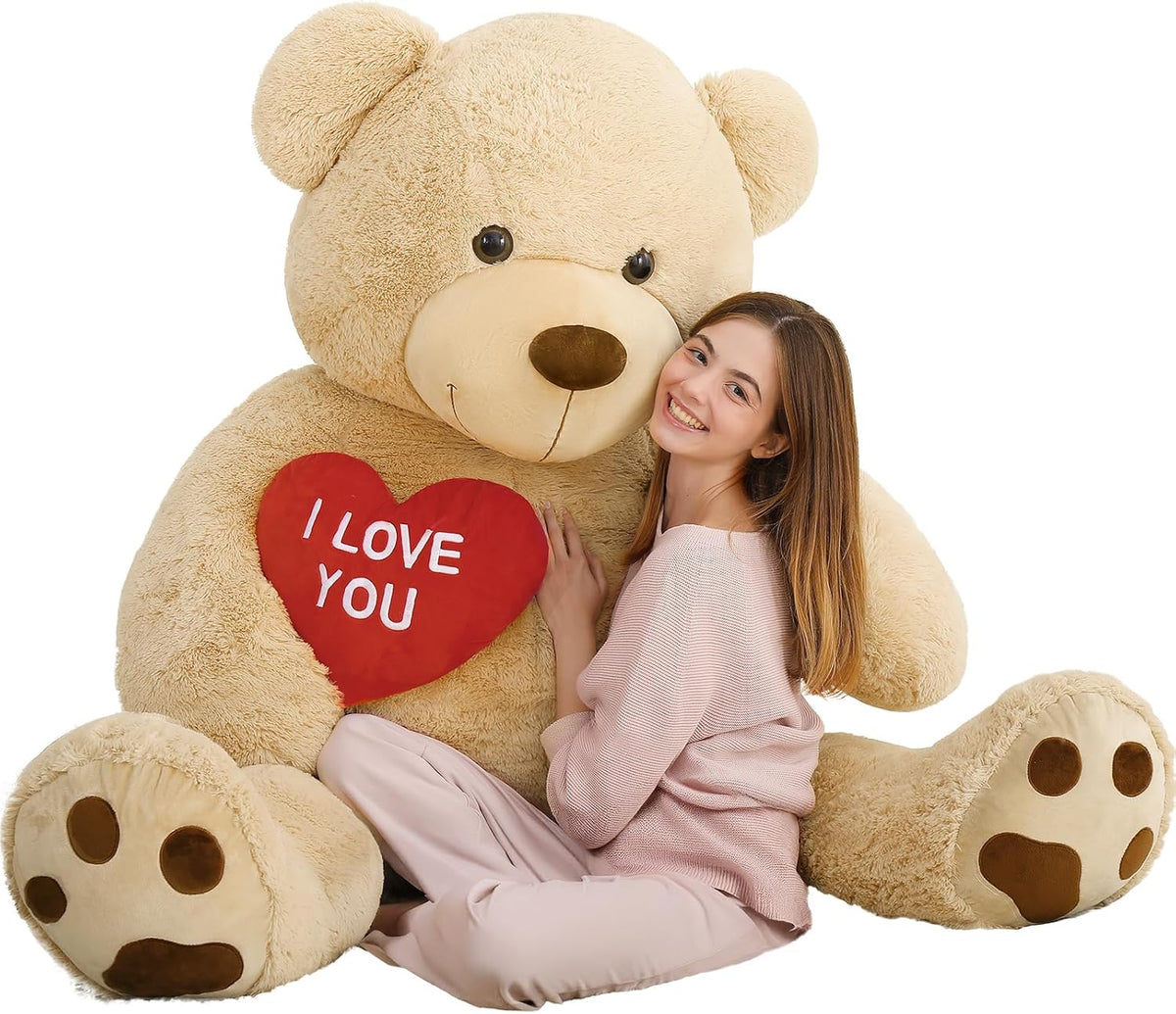 MaoGoLan Oso de peluche gigante de 52" Oso de peluche - Te amo...